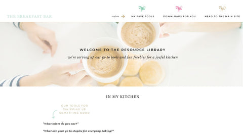 Resource Library Showit 5 Add On Template